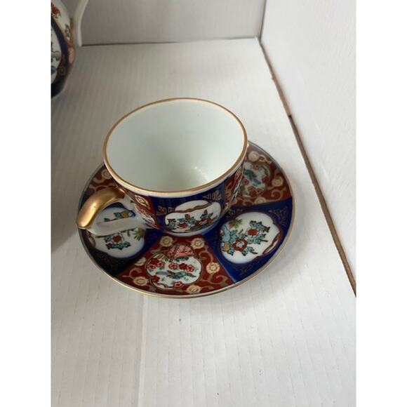 Goldimari, Hand Painted Japanese Tea Set (no Chips) 5 pieces - Picture 5 of 6